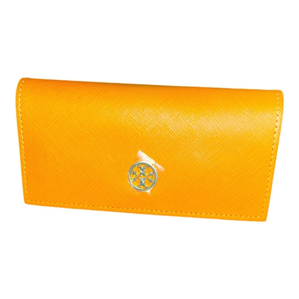 NWOT Tory Burch glasses case orange designer travel fall sunglasses